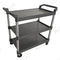 Gray Plastic Bussing Cart with 31"x19.5"Tray size