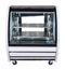 Curved Glass 40" Refrigerated Deli Case - Available in White, Black or S/S Finish