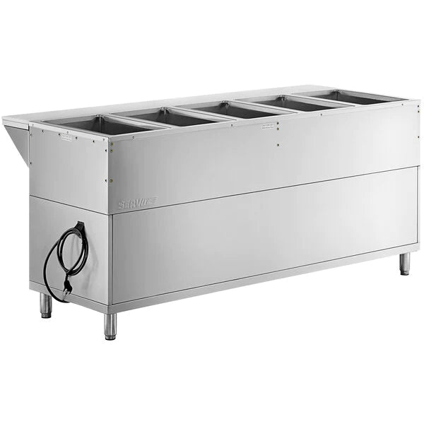 5 Well Steam Table - 208-240V, ENCLOSED CABINET
