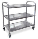Stainless steel Bussing Cart with 27.25″x15.5″ Tray size