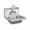 Hand sink with faucet