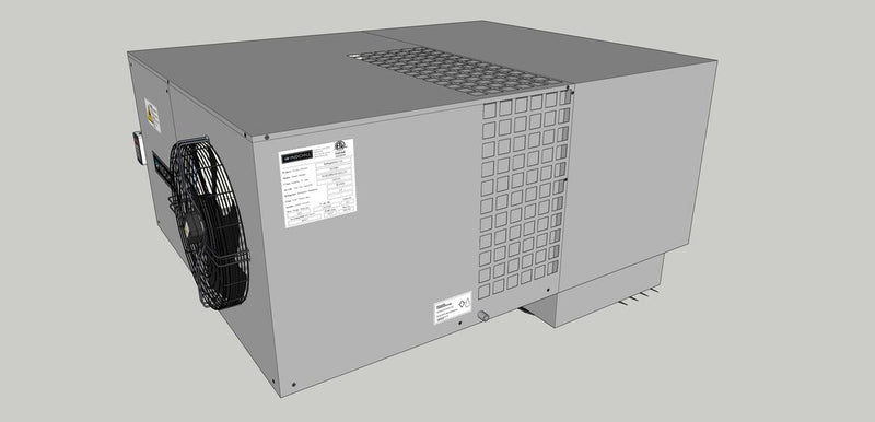 Walk in Cooler Self contained (Top mounted, pre-charged) refrigeration system
