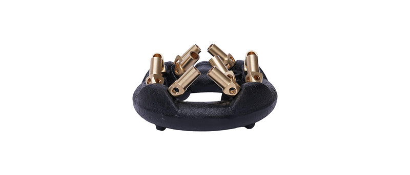 Jet Burner for Chinese Wok Range - 10 Brass Tips, Natural gas
