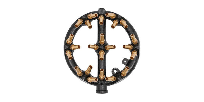 Jet Burner for Chinese Wok Range - 23 Brass Tips, Natural gas / Propane