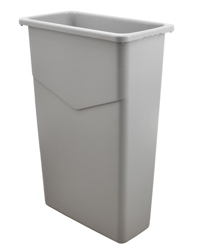 20 Gallon (75 Liter) Polyethylene Gray Recycling Trash Container - 43299