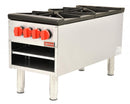 Natural Gas/Propane Double Burner Stock Pot Range - OMCAN 37529