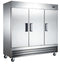 OMCAN Triple Solid Door 81" Wide Stainless Steel Freezer