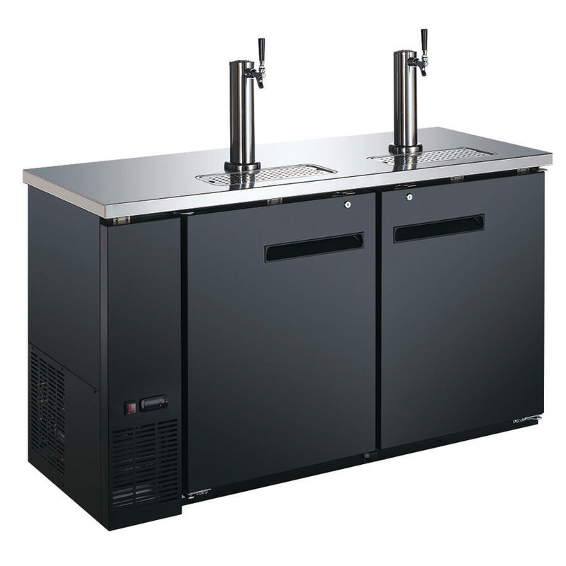 Double Door 61" Wide Keg Beer Dispensing Cooler - OMCAN, 50064