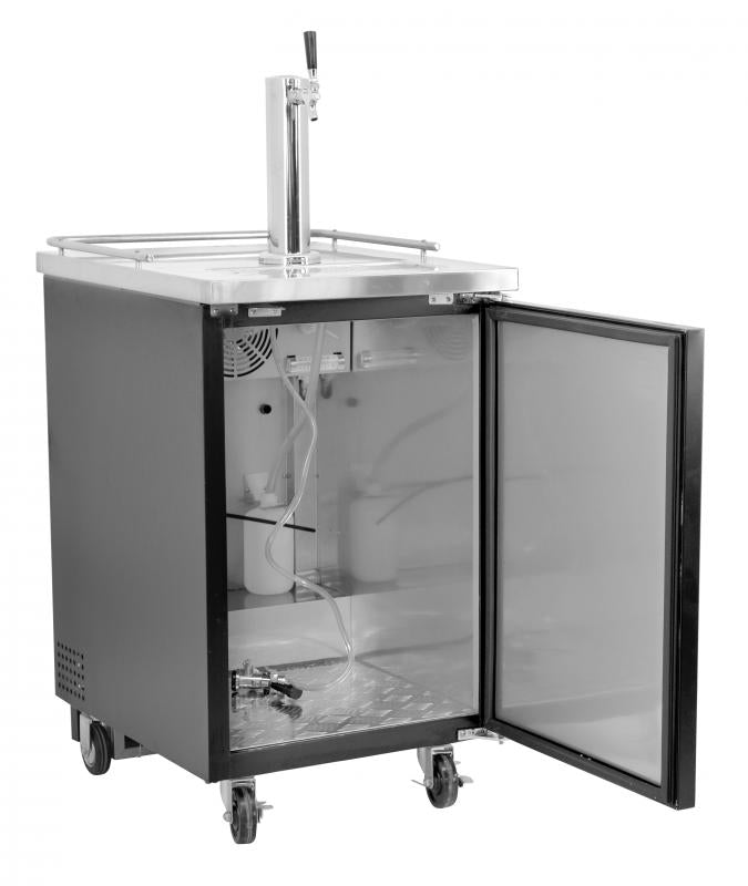 Single Door 24" Wide Keg Beer Dispensing Cooler - OMCAN, 50066