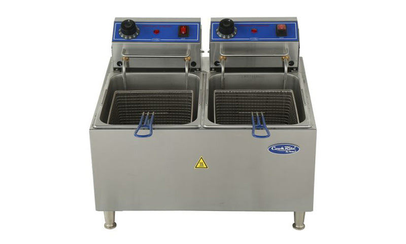 Atosa ACEF-32 32Lbs Double Pot Countertop Electric Fryer
