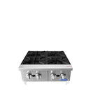 Atosa ACHP-4 Natural Gas/Propane 4 Burner Hot Plate - 32,000 BTUs Per Burner