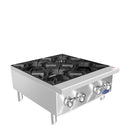 Atosa ACHP-4 Natural Gas/Propane 4 Burner Hot Plate - 32,000 BTUs Per Burner