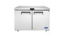 Atosa MGF8406GR Double Door 48" Undercounter Freezer Work Table