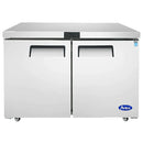 Atosa MGF8402GR Double Door 48" Undercounter Refrigerated Work Table