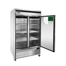 Atosa MBF8503GR 54" Wide Bottom Mount Double Solid Door Stainless Steel Freezer