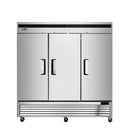 Atosa MBF8504GR Bottom Mount 82" Wide Triple Solid Door Stainless Steel Freezer