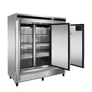 Atosa MBF8504GR Bottom Mount 82" Wide Triple Solid Door Stainless Steel Freezer