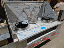 Cambo CAM-3P Natural Gas/Propane Wok Range - Triple Burner with a hot water pot