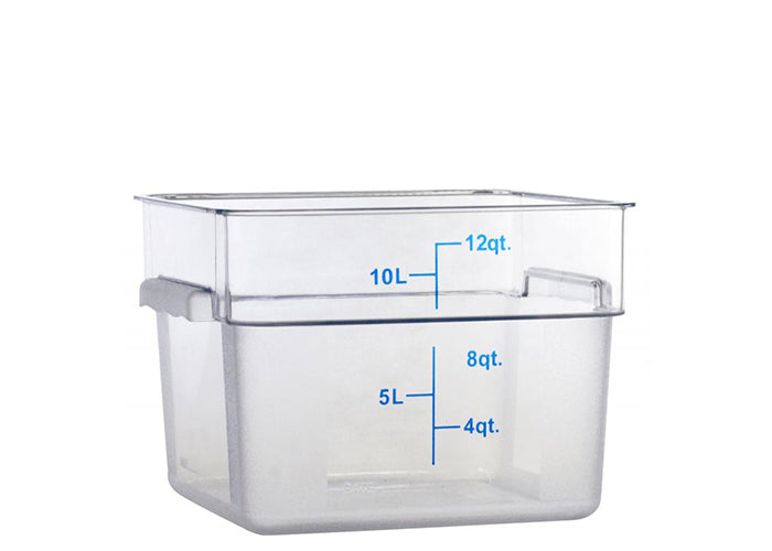 Square Food Storage Containers - Clear