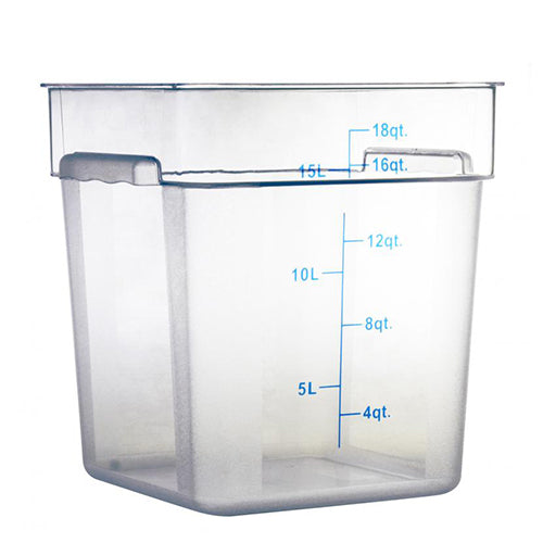 Square Food Storage Containers - Clear