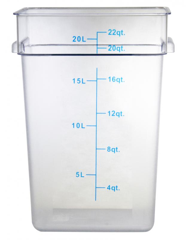 Square Food Storage Containers - Clear