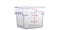 Square Food Storage Containers - Clear