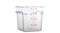 Square Food Storage Containers - Clear