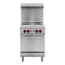 Electric 4 burner range - 208V, 3 phase, 13.8kw