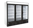 North Air HGE-72R Triple Door 81" Wide Glass Display Refrigerator