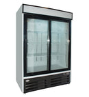 North Air NA-HGD49L Double Sliding Door 54" Wide Glass Display Refrigerator
