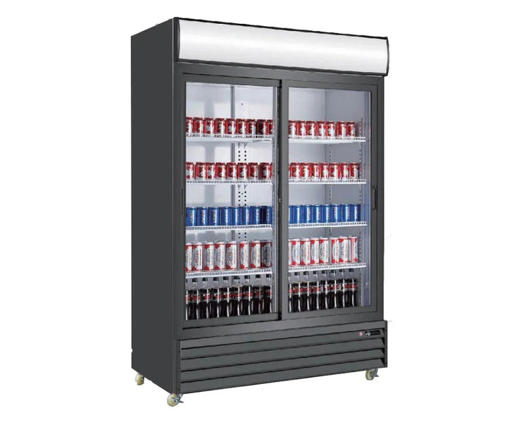 Double glass door cooler - LG-1400GS, 48cu/ft