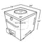 Morni T04 Tandoor oven - 34"x34", 100,000 BTU