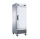 OMCAN Single Solid Door 29" Wide Stainless Steel Refrigerator