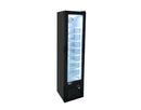 17″ Slim One (1) Glass Door Display Freezer, 3.7 cu. ft. (105 L), Black - OMCAN,