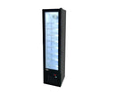 17″ Slim One (1) Glass Door Display Freezer, 3.7 cu. ft. (105 L), Black - OMCAN,