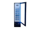 17″ Slim One (1) Glass Door Display Freezer, 3.7 cu. ft. (105 L), Black - OMCAN,