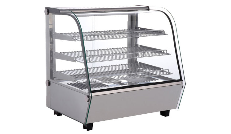 Curved Glass Display 27" Food Warmer