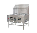 Two Chamber Wok Range with 13 + 16″ Rings, Backsplash, Faucet, 220,000 BTU – Natural Gas