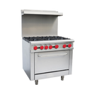 6 burner range, 36" Stove Top Cooking Range -