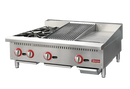 Hot Plate, Char broiler and Griddle Combo - 36" Countertop Gas Combination, OMCAN,