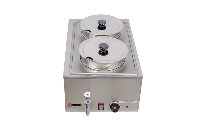 Double Food Warmer With 8L Per Container Capacity - OMCAN, 19077