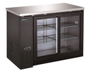 49" 2 glass door back bar cooler with Sliding door - OMCAN, 51058