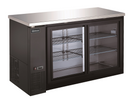 61" 2 glass door back bar cooler with Sliding door - OMCAN, 51060