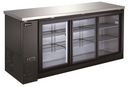 73" 3 glass door back bar cooler with Sliding door - OMCAN, 51062