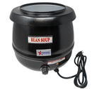 Black Steel 10qt Electric Soup Kettle - OMCAN, 19073