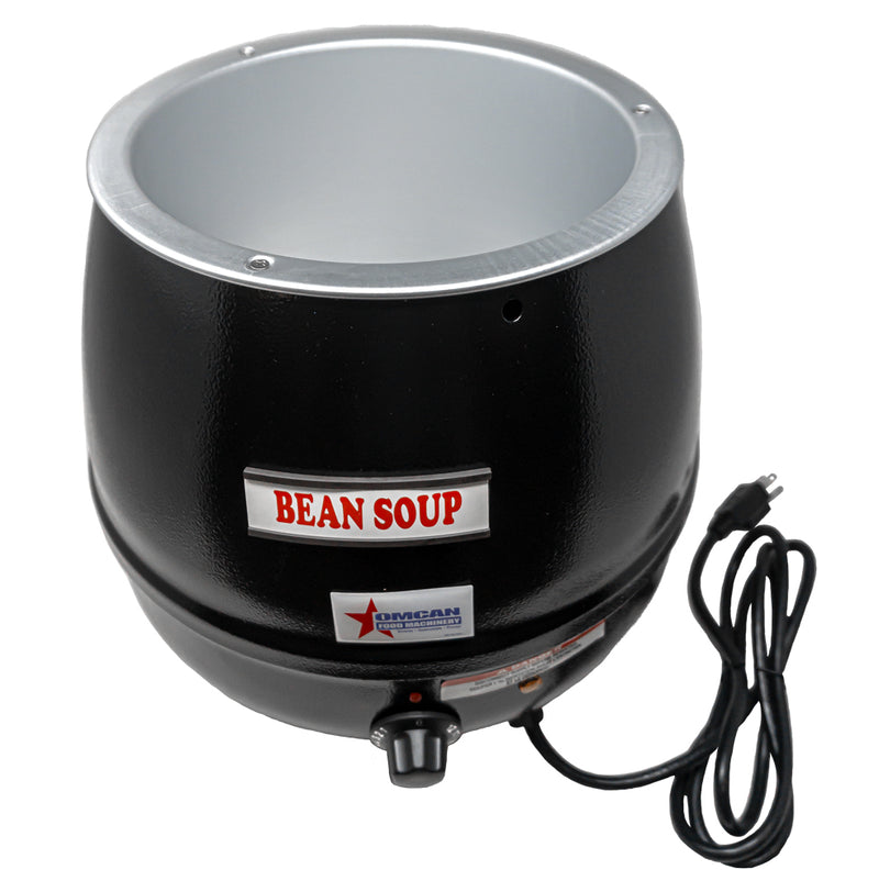 Black Steel 10qt Electric Soup Kettle - OMCAN, 19073
