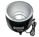 Black Steel 10qt Electric Soup Kettle - OMCAN, 19073