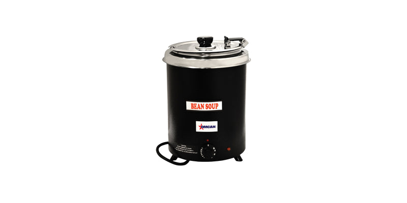 Black Steel 6qt Electric Soup Kettle - OMCAN, 41080