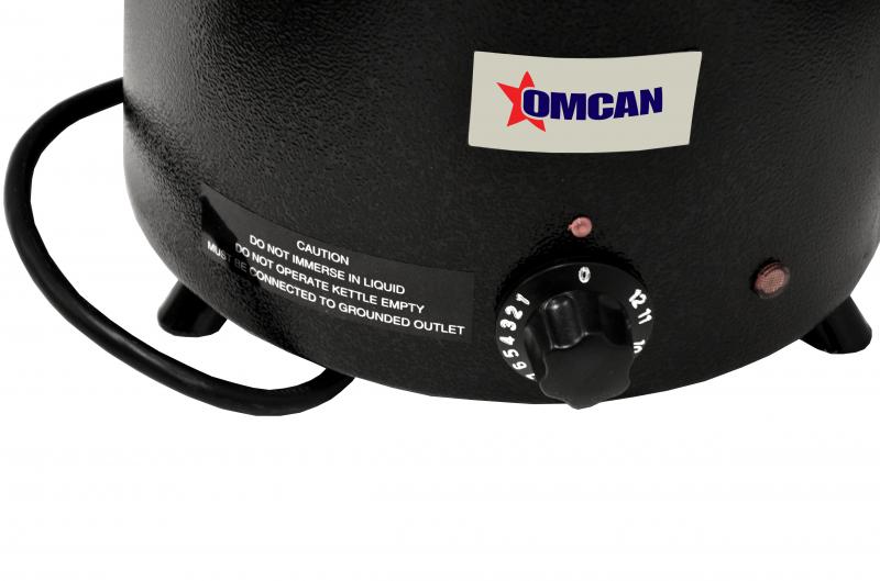 Black Steel 6qt Electric Soup Kettle - OMCAN, 41080