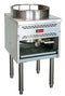 Small wok range - 16" Ring, 28 tip jet burner, 125,000 BTU